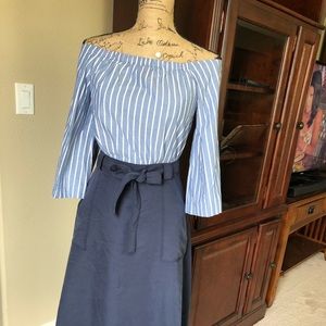 Tommy Hilfiger cold shoulder shirt.